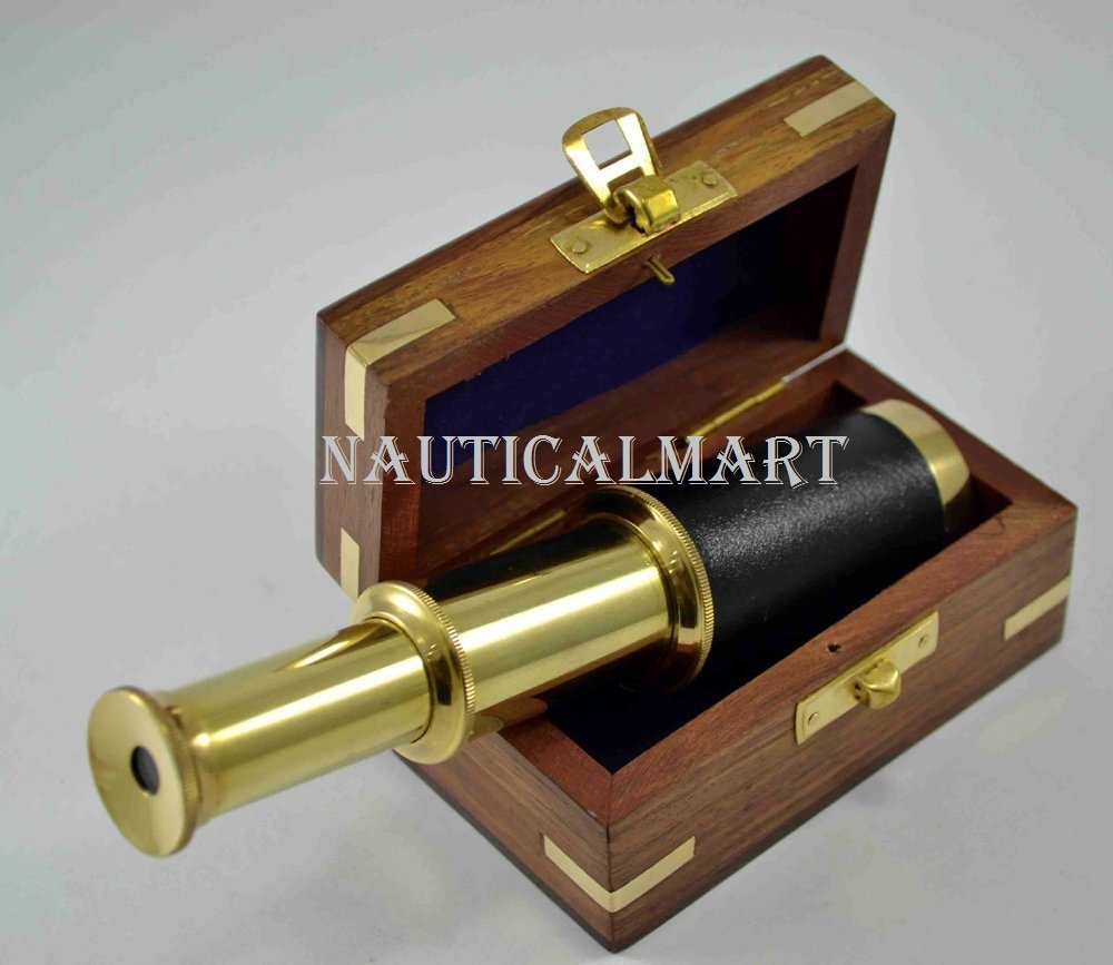 Amazon.co.jp: 古い望遠鏡 海賊 スパイグラス 航海海賊 手望遠鏡 単